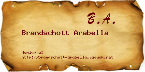 Brandschott Arabella névjegykártya